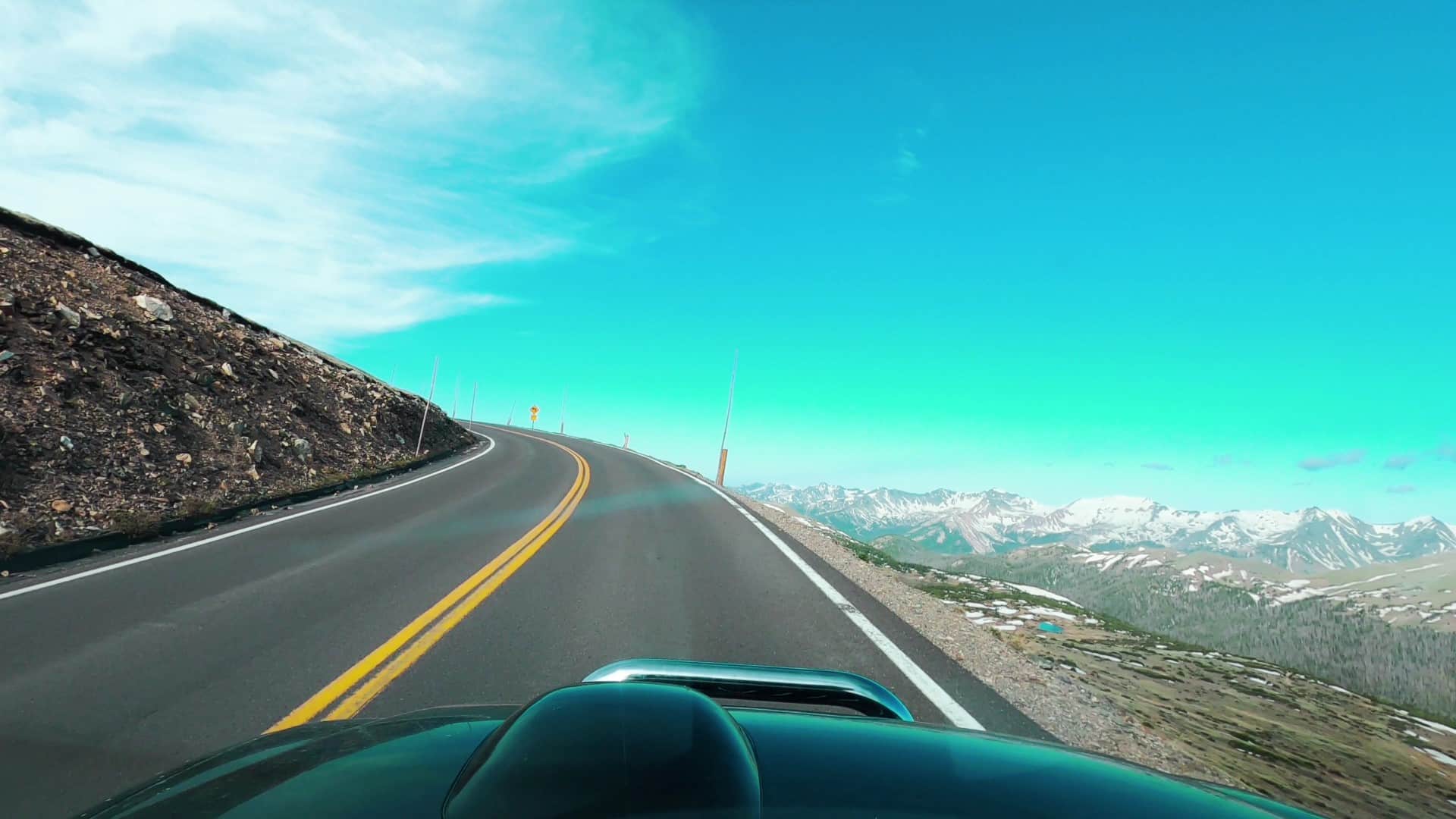 Autofahren im Rocky-Mountains-Nationalpark | Nicht geeignet für Menschen mit Höhenangst