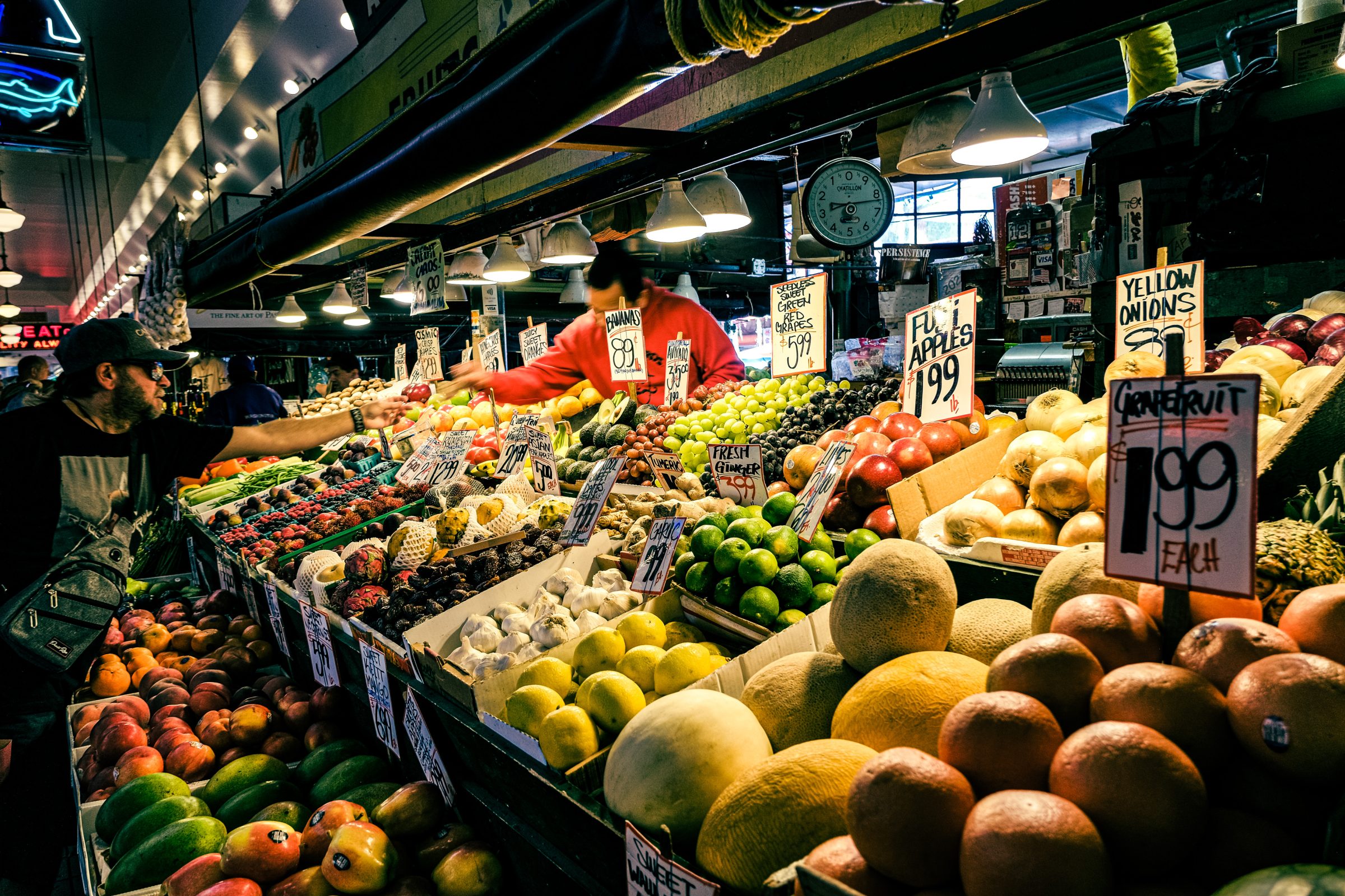 Verse producten bij Pike Place Market | Tips voor Seattle