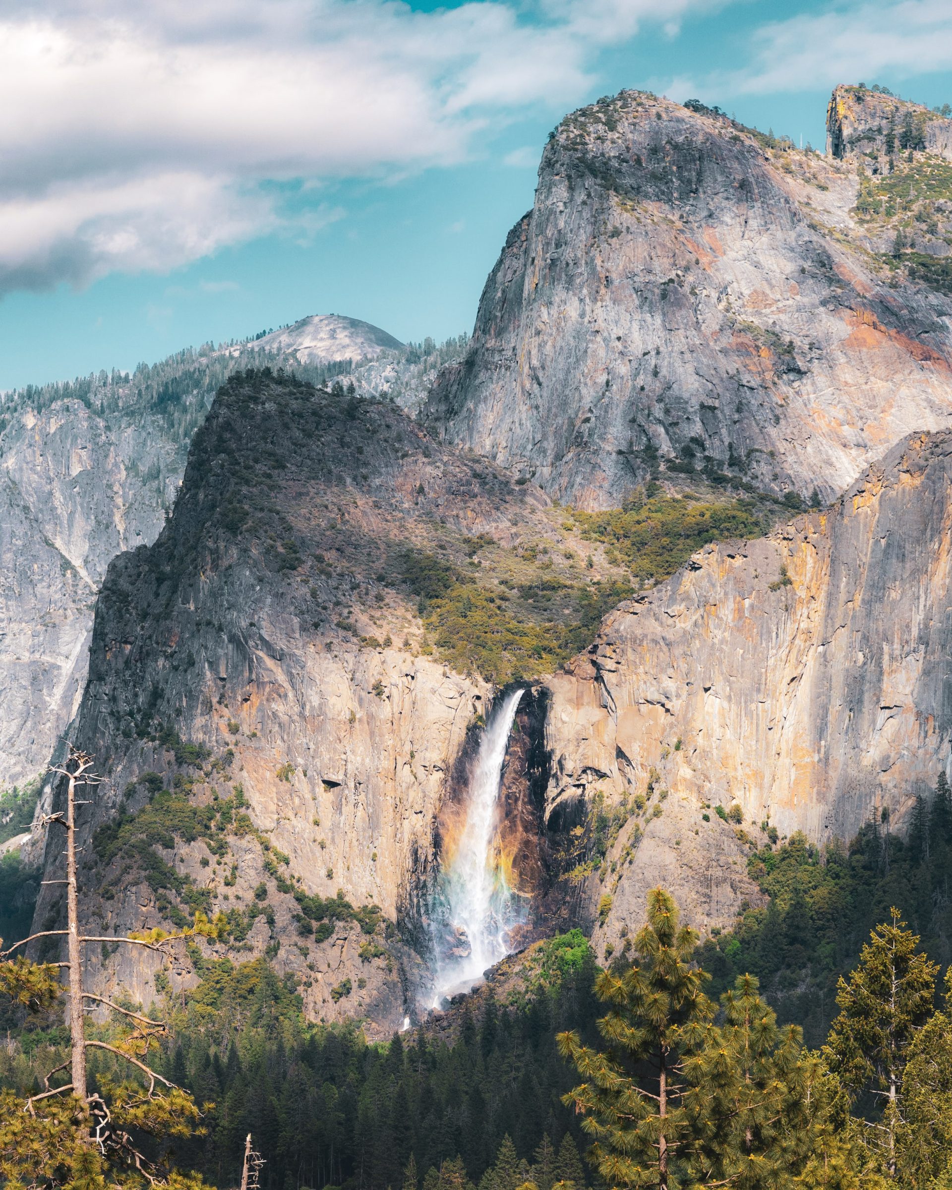 Bridalveil Falls fra Tunnel View | Tips for Yosemite nasjonalpark